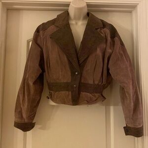 Vintage Byrnes and‎ Baker Leather Jacket Coat